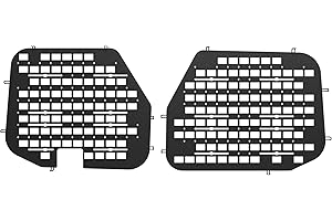 MELIPRON Van Window Security Screens Fit for Ford Transit Low Roof Rear Door, Anti-Theft MOLLE Van Window Guards, Steel Safety Screens for Cargo Vans