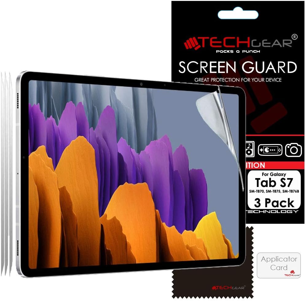 TECHGEAR 3 Pack Galaxy Tab S7 11.0" Screen Protectors (SM-T870 / SM-T875)