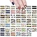 ALLYDREW 48 Sheets Winter Wonderland Nail Art Decals Water Transfer Nail Decal Sheets