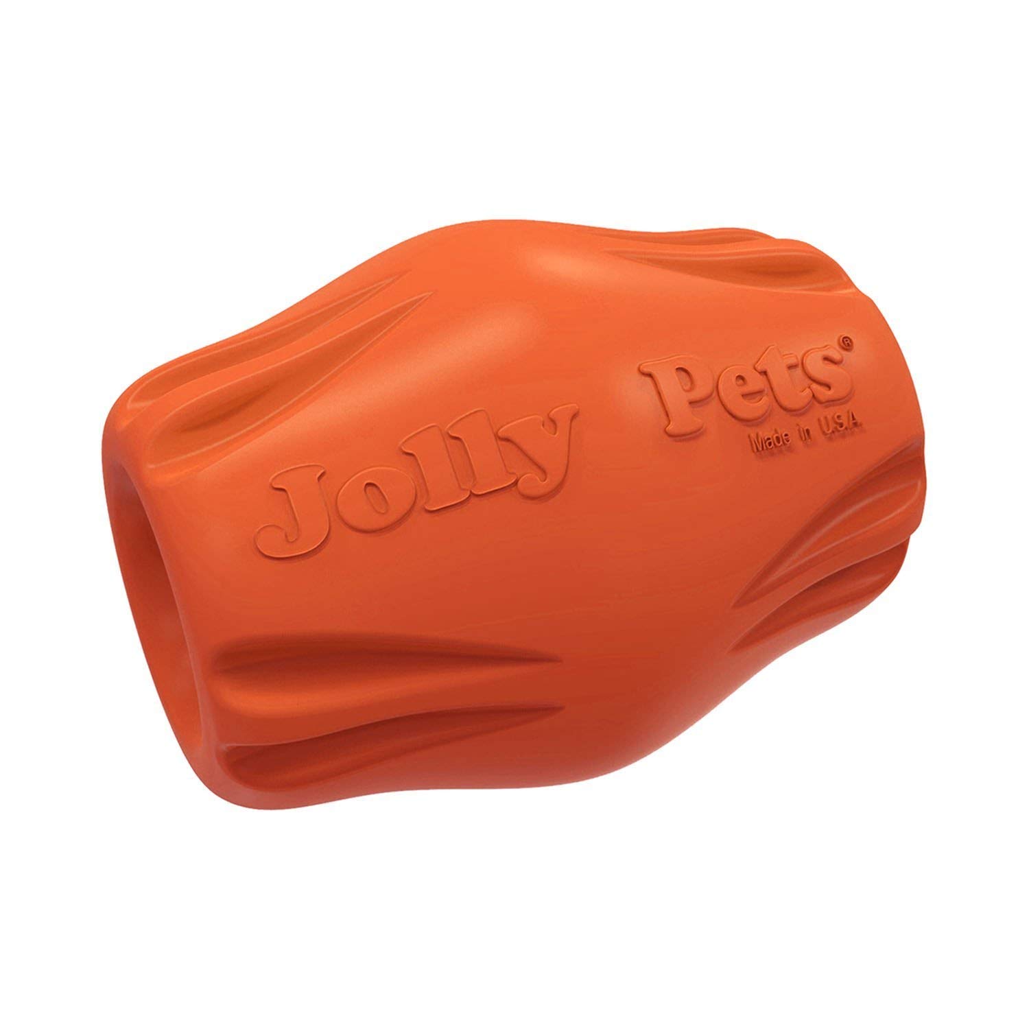 Jolly Pets Flex-N-Chew Bobble Orange Large 3 In (JTJB03)