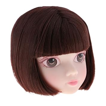Buy Prettyia Super Cute Makeup Practicing Doll Heads Short