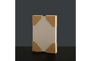 Wooqu Book Board, 10 Pcs, 80PT(.086"), A5, Binders Board for Book Binding, Book Cover, Gray/Tan