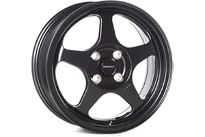 Circuit Performance CP22 15×6.5 Flat Black 4×100 [+35mm] Wheels Spoon Style Rims compatible with Honda Civic, Acura Integra, Mazda Miata