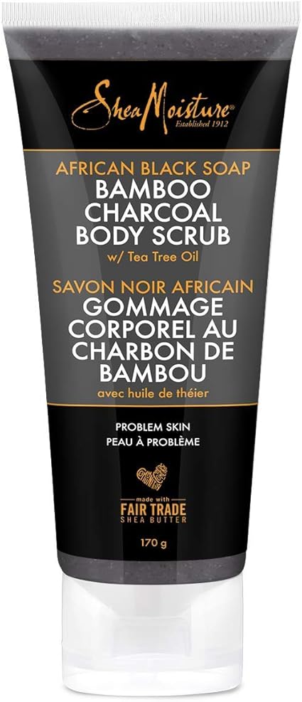 shea moisture bamboo charcoal body scrub