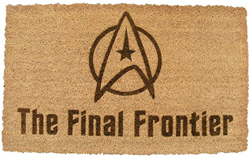 Space Star Fleet Final Frontier Inspired Welcome Door Mat 60x40 Cm Trekkie Coir Doormat