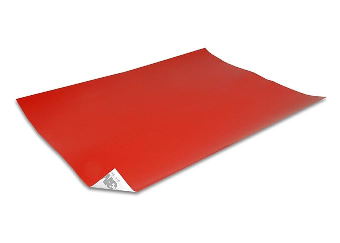 DonDo 3M 610C Reflektierendes Klebeband Reflexfolie Reflektorfolie Bogen Rot 250x180mm