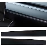 DIBMS Dashboard Wrap Kit Cover Cap Interior Decoration | Compatible with 2016-2021 2022 2023 Tesla Model 3 Model Y ABS Dash Protective Film Tesla Model 3/Y Accessories(Matte Black)