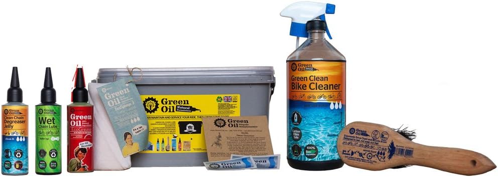 green oil bike lube