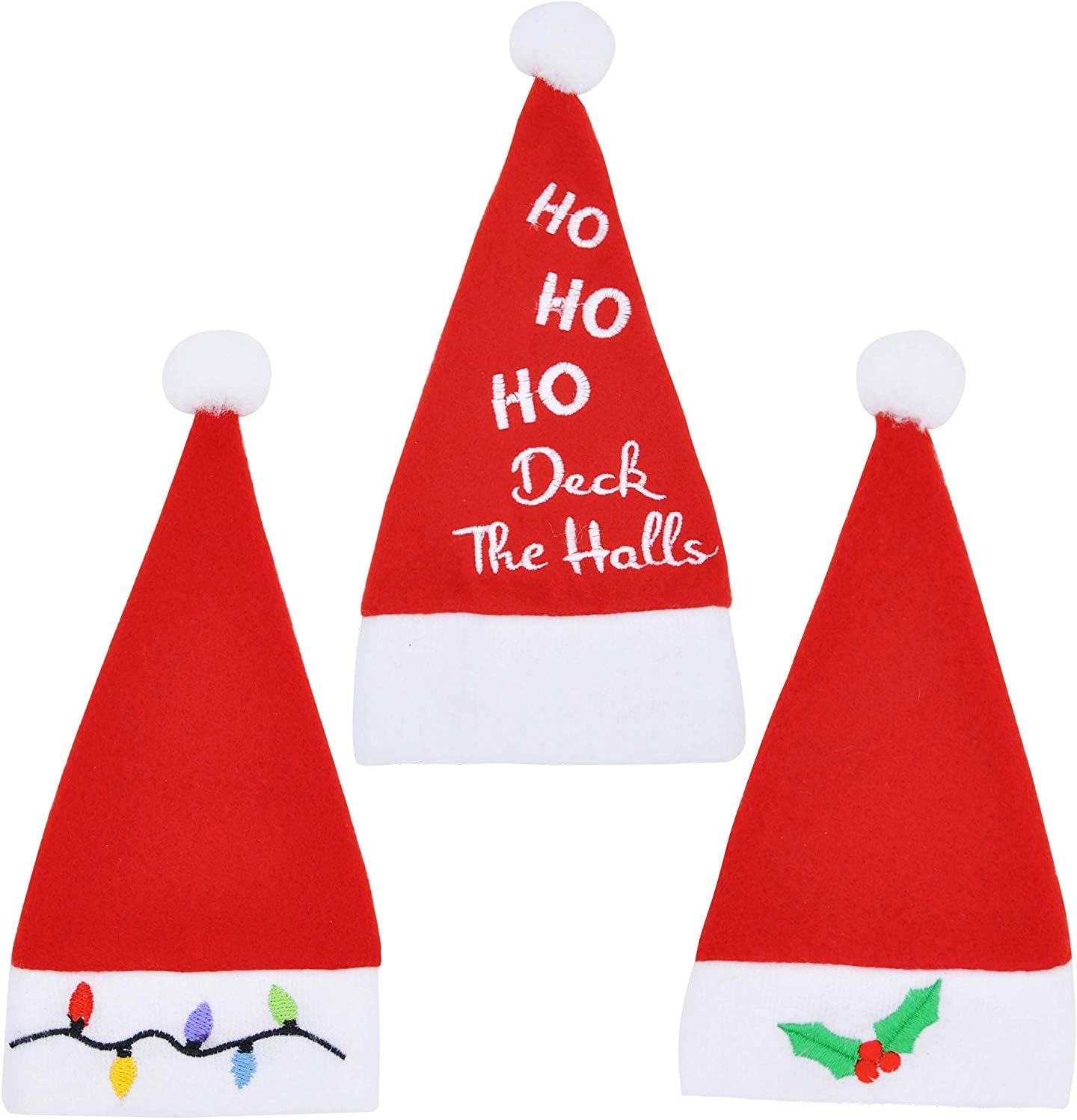 JOYIN 24 Piece Holiday Christmas Santa Hats Dinner Silverware Holders for Cutlery Party Dinner Table or Christmas Dinner Table Decorations -