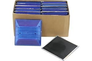 FIREHOSEDIRECT Blue Reflective Road Driveway Marker (10 Pack) - Fire Hydrant Blue Pavement Markers - DOT Peel-N-Stick