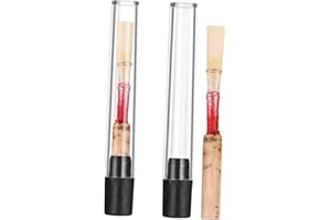 MILISTEN Wooden Oboe 2pcs Oboe Reeds Medium- Strength Hand- Scraped Double Bundle for Beginners& Intermediate- Handcrafted Accessories Oboe Cork