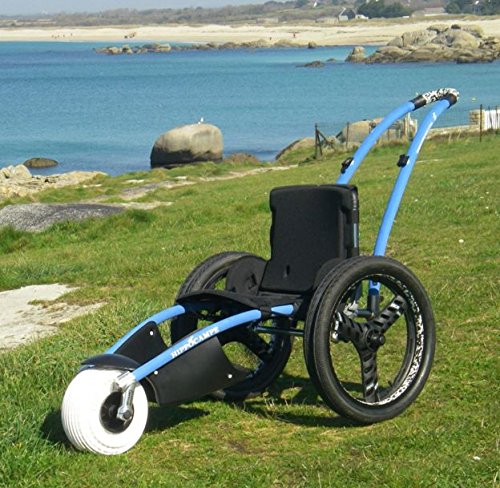 Vipamat Technologie HIPPOCAMPE All Terrain Beach Wheelchair - Large Balloon Tires - Lightweight Medium Size