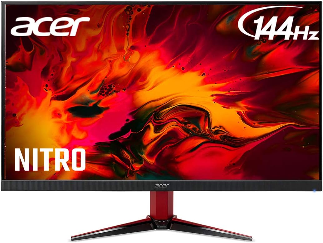 Acer Nitro VG271Pbmiipx 27 inch FHD Gaming Monitor - (IPS Panel, FreeSync, 144Hz (OC), 1ms, HDR 400, ZeroFrame, DP, HDMI, Black)