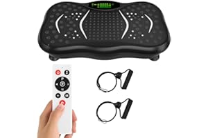 Signstek Vibration Plate Exercise Machine, Vibration Plate 119 Adjustable Speed for Lymphatic Drainage, Vibration Platform wi