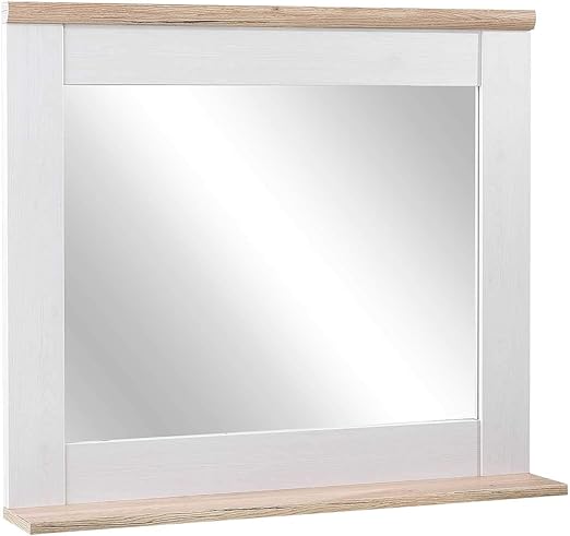 Badezimmerspiegel Badspiegel Spiegelpaneel | Weiß | Sibiu Lärche