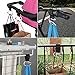 Stroller Hooks Clips 2 Pack Baby Stroller Hooks for Walker Rollator Wheelchair Aluminum Black