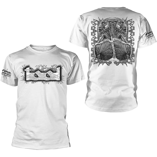 Tool 'Double Image' (White) T-Shirt (Small) | Amazon.com