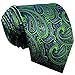 Shlax & Wing Men's Neckties Ties Paisley Green Purple Accessories For Men Long