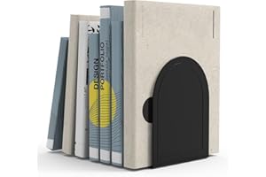 SHIKAMAN Book Ends,Heavy Duty Bookends Metal Book Ends Universal Economy Bookends