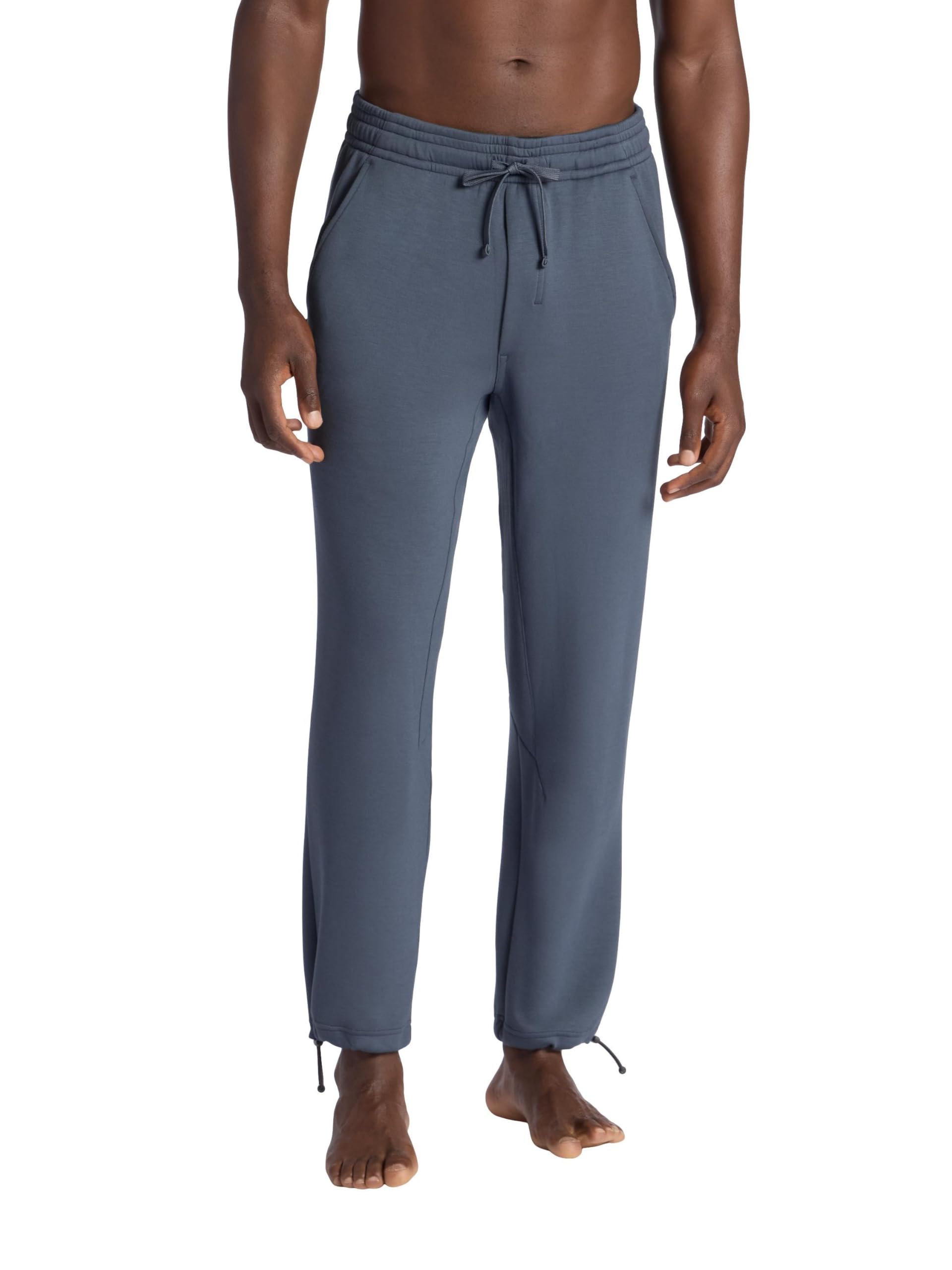 Gaiam Men’s Flow State Pant, Relaxed Fit, 29” Inseam, Stretch Lightweight Material, Cool Grey, X-Large