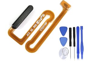 Eaglewireless Power Button &Fingerprint Sensor Flex Cable Replacement for Samsung Galaxy A13 5G A136U-Black