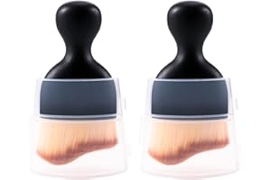 Zienlay 2 PCS Woobrooch Car Interior Dust Sweeping Soft Brush, Woobrooch Zabernim Car Detailing Brush,Scratch Free Curved Brushes with Case for Cleaning Engine Compartment, Dashboard, Electronics