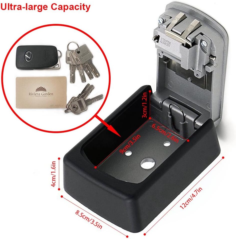 Schlusseltresor Schlusselsafe Mit 4 Stelliges Zahlencode Wandmontage Innen Aussenbereich Schlusselkasten Edelstahl Und Wasserdicht Geschenke 2 Schlusselbund Amazon De Baumarkt