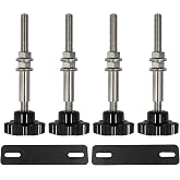 QGHAUC Traction Board Mounting Kit, Recovery Board Mount, Mount Pins | Off-road vehicle mount, nylon stainless hardware, corrosion resistant, 4.72-6.69 inch fit, roof rack truck bed