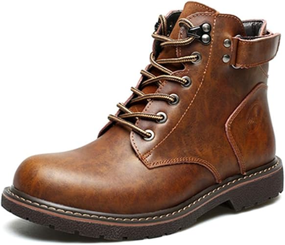 Amazon イグル シューズ メンズ ブーツ 靴 ブーツ おしゃれ 紳士靴 衝撃吸収 秋冬 スニーカー 旅行 痛くない 防寒 ミッドカット レースアップブーツ 紳士靴 男性用 疲れない 革靴 ワークブーツ アウトドア 黒 イグル 安全靴 作業靴