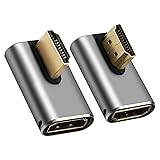 Togconn 8K HDMI 2.1 Adapter Middle 90 Degree Gold