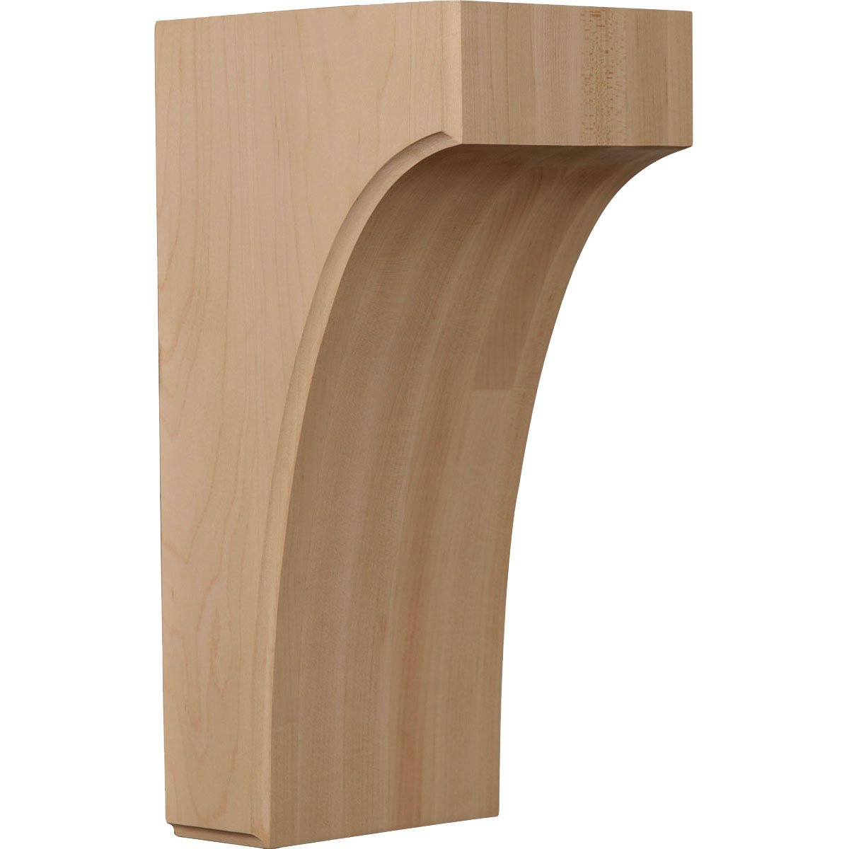 Photo 1 of Ekena Millwork BKTW05X06X12CVRO Clarksville Wood Brackets, 5 1/4"W x 6"D x 12"H , Red Oak