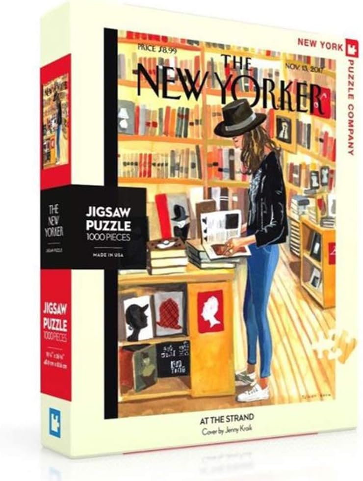 CHQYY Jigsaw Puzzles- Jigsaw Puzzle, Frame Jigsaw, Adult Jigsaw Puzzle, New Yorker Jigsaw, 1000 Pieces, Streetside Bookstore Big gift for boys and girls