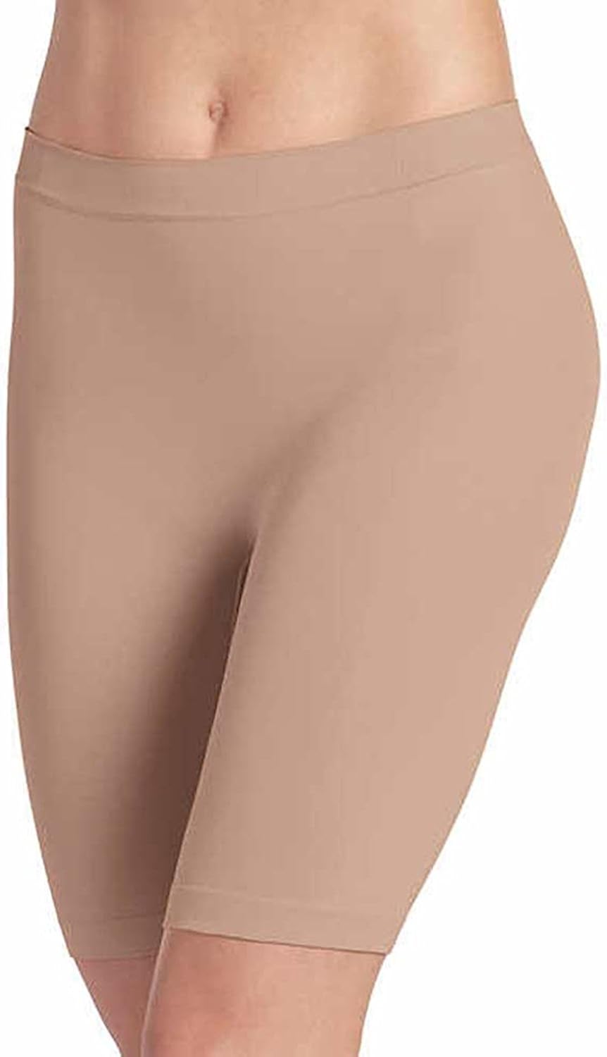 Jockey Ladies' Skimmies Slip Short Smooth Lightweight Mid-Length, 2 Pack (X-Large)Black - Light Nude at  Women’s Clothing store