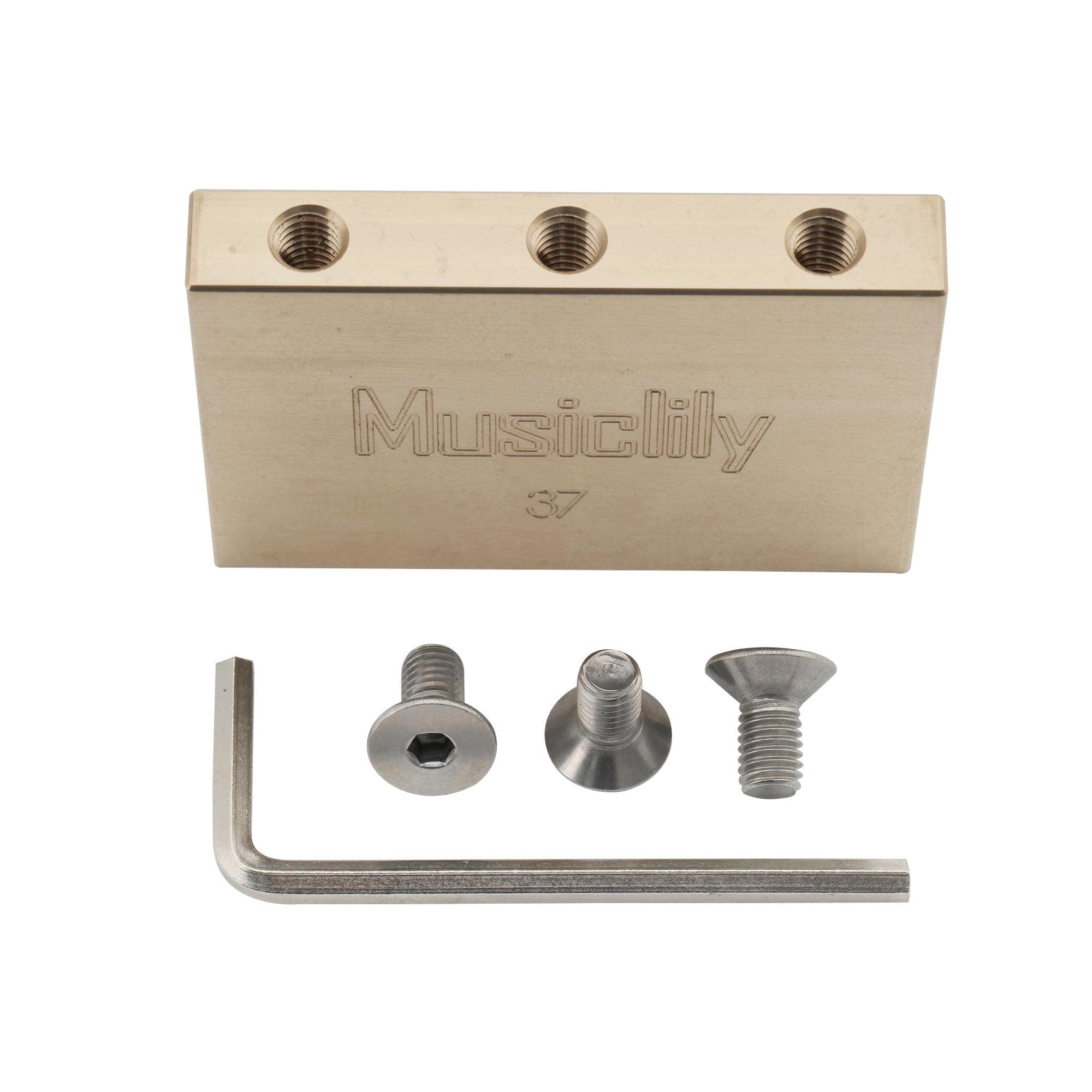Musiclily Ultra 37mm Solid Brass Tremolo Block for Floyd Rose Locking Tremolo Bridge Electric Guitar โ image 1