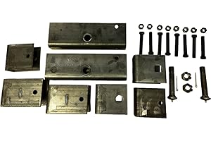 M-parts Universal Trailer Tandem Slipper Hanger Kit for 5200LB up to 8000LB Rated Trailer Axles, Hardware Included, Replacement Tandem Slipper Hanger Kit