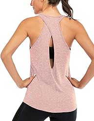 ICTIVE Womens Cross Backless Workout Tops for Women