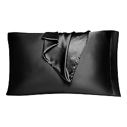 EHEYCIGA Satin Pillowcase Queen Set of 2, Soft