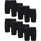 Reebok Girls Boyshorts - 8 Pack Soft Stretch Tag Free Long Leg 5" Inseam Girls Underwear Boyshorts Seamless Panties