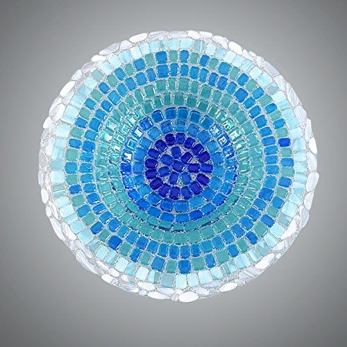 Mosaic Fused Glass Mandala Art Fruit Bowl