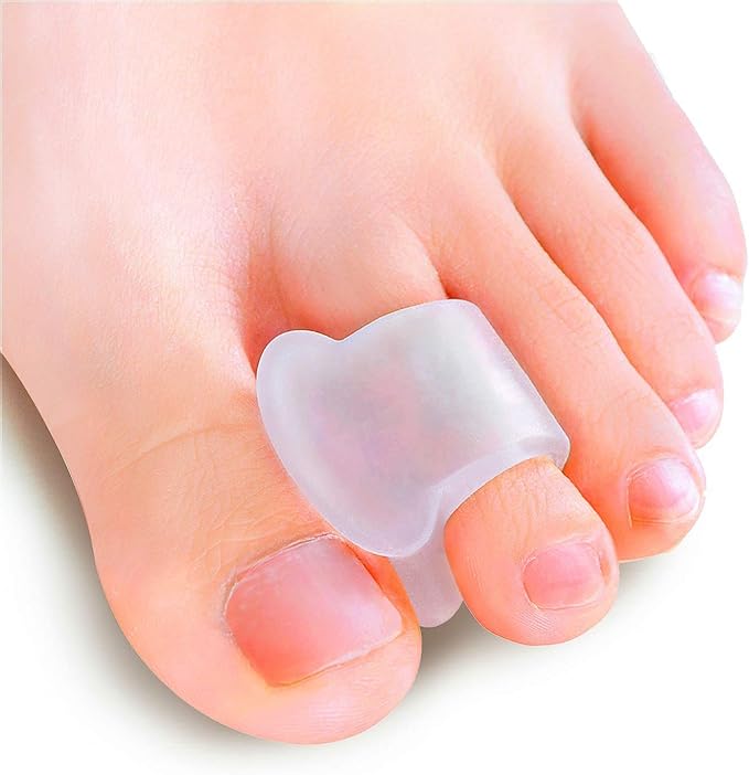 Povihome 10 Pack Clear Toe Spacers, Big Toe Separator (1st/2nd Toe