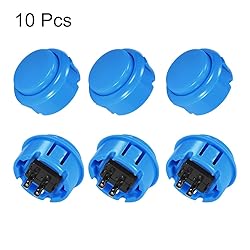 uxcell 30mm Mounting Hole Momentary Game Push