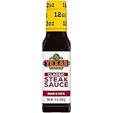 Texas Roadhouse Classic Steak Sauce, 12 oz. Bottle, Perfect Steak Marinade or Dipping Sauce, Made with Vinegar, Onion and Garlic