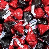WH Candy Black and Red Hershey's Kisses 1lb (Free Cold Packaging)