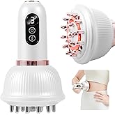 DiDEER Lymphatic Drainage Massager & Anti Cellulite Massage Tool, Reduce Stretch Marks & Cellulite,for Legs, Arms & Belly, Body Sculpting Machine with Microcurrent, Light, Heat & Vibration, (White)