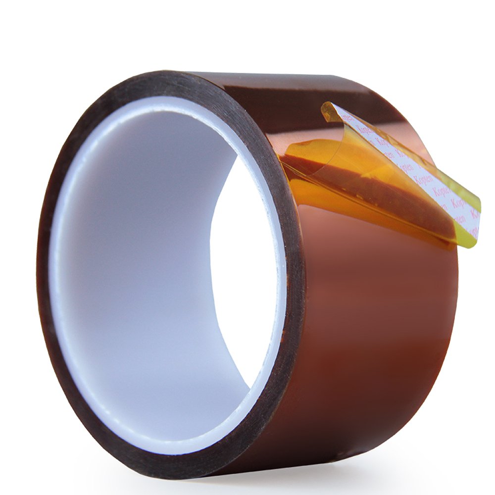 High Temp Tape,AIYUNNI(2 inch X 108 FT) Polyimide High Temperature Resistant Tape Silicone Adhesive - for 3D Print Bed,Soldering,Masking etc.