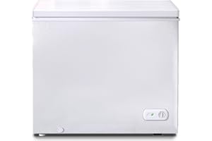 Muhub 10.0 Cu.Ft Chest Freezer,Deep Freezer with Removable Basket,Compact Freezer with Top Open Door, Adjustable Temperature, Low noise，Suitable for Kitchen Dorm Garage and Shed，White