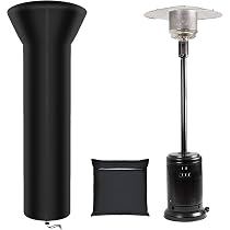 Amazon.com : Amazon Basics Stainless Steel, Commercial, Propane 46,000 BTU, Outdoor  Patio Heater with Wheels, Stainless Steel u0026 Stand-Up Patio Heater Cover Set  : Patio, Lawn u0026 Garden