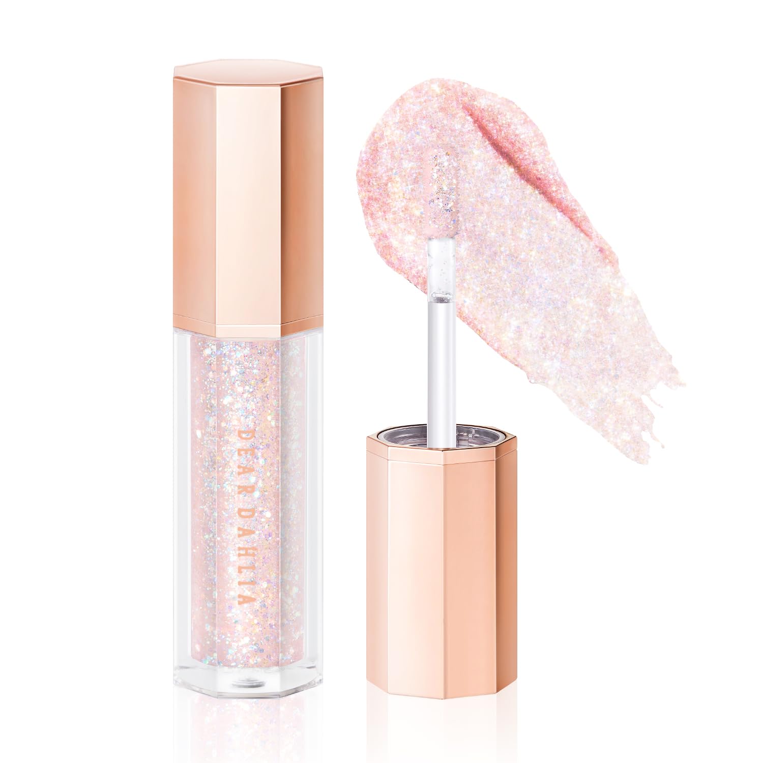 Dear Dahlia Paradise Shine Eye Sequins ENCHANTED long wearing liquid water based formula eye shadow with high shine pearl and glitter, lightweight and minimal fallout 0.14 Oz