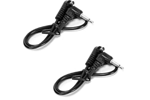 Ruimou 2Pcs 3.5mm Plug to Male Flash PC Sync Cord Cable 30cm for Outdoor/Studio Photography