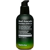 FARMSTAY Real Avocado Nutrition Oil Serum - Hydrating, Brightening Serum for Fine Lines and Wrinkles - Avocado Extract - Locks In Moisture - 3.38 oz